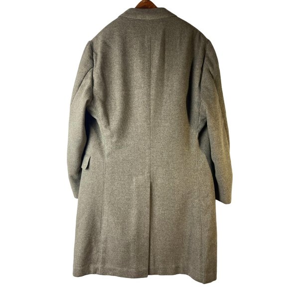 BATTISTONI, Roma 100% Italian Merino Wool Trench Coat, Men's Size Large - Picture 7 of 16